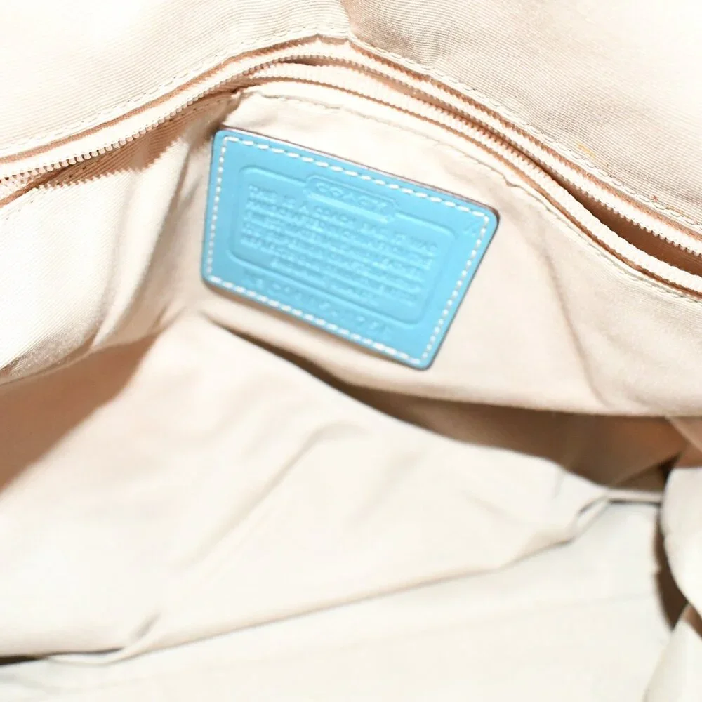 Cute & Colorful Vintage Coach Hampton Watercolor Bucket Tote - Picture 8 of 10